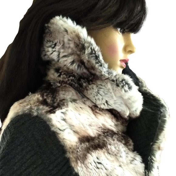 Custom Made Monaco Genuine Ermine Fur Après-ski Jacket Coact 38 6 M - Picture 8 of 10